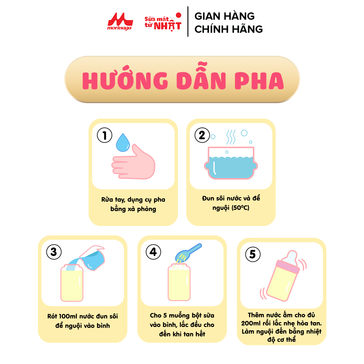 Combo 4 hộp Sữa Morinaga Số 2 Chilmil Nhật Bản 320g có tem chính hãng