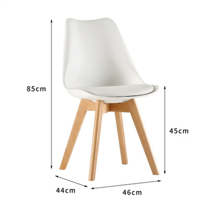 Ghế ăn Eames Nordic đơn giản nhựa chân gỗ - Ghế thời trang, Nội thất thông minh