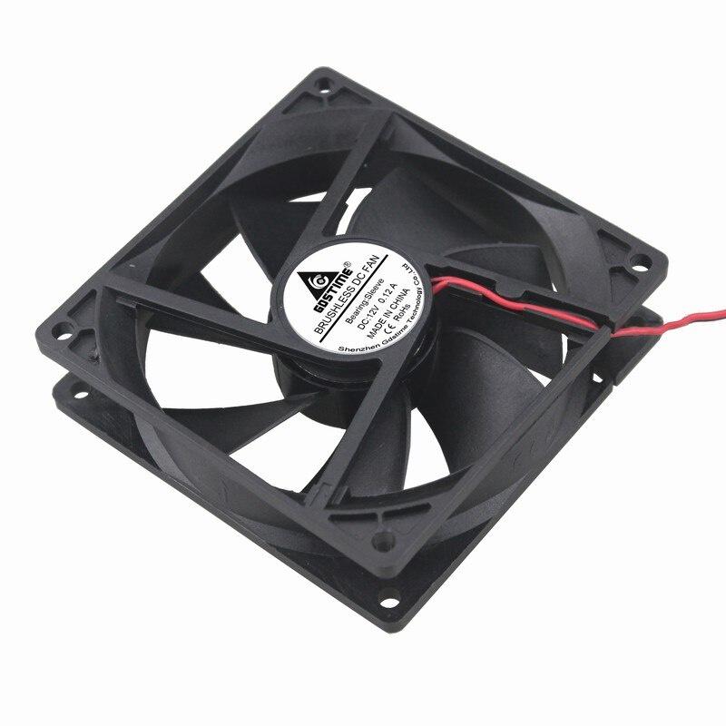 Gdstime DC 12V 2Pin 90mm 92mm x 25mm 9225 Heatsink Computer Cooling Fan Cooler 92*92*25mm 9cm