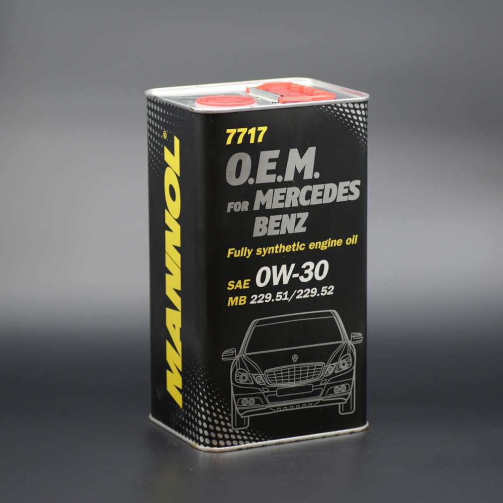 Nhớt MANNOL 7717 Chuyên Dùng Cho Xe Mercedes Benz SAE 0W-30 MB 229.51/ 229.52 API SN/CF ACEA C2/ C3 – 4 Lít