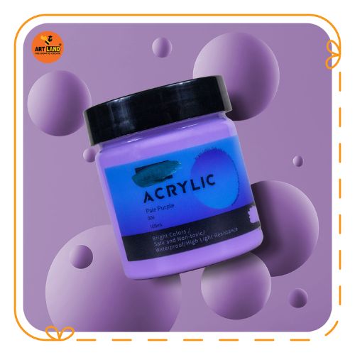Màu Acrylic Hũ Lớn 100ml Tone Blue Purple Vẽ Trên Mọi Chất Liệu