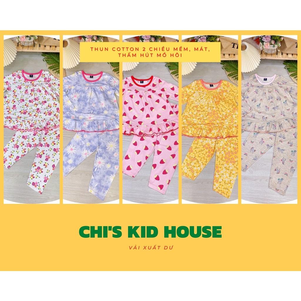 (VẢI XUẤT ĐẸP) ĐỒ BỘ THUN COTTON 2 CHIỀU XUẤT DƯ MỀM MÁT CHO BÉ LỚN 20-40KG