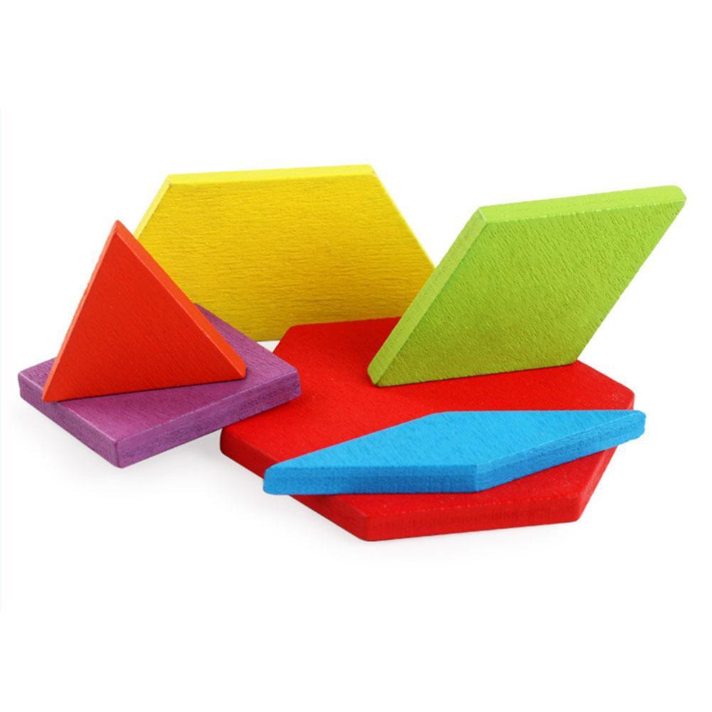 Bộ ghép hình Pattern Block chất liệu gỗ 155 chi tiết- Đồ chơi giáo dục an toàn cho bé từ 3 tuổi phát triển trí tuệ, tư duy sáng tạo