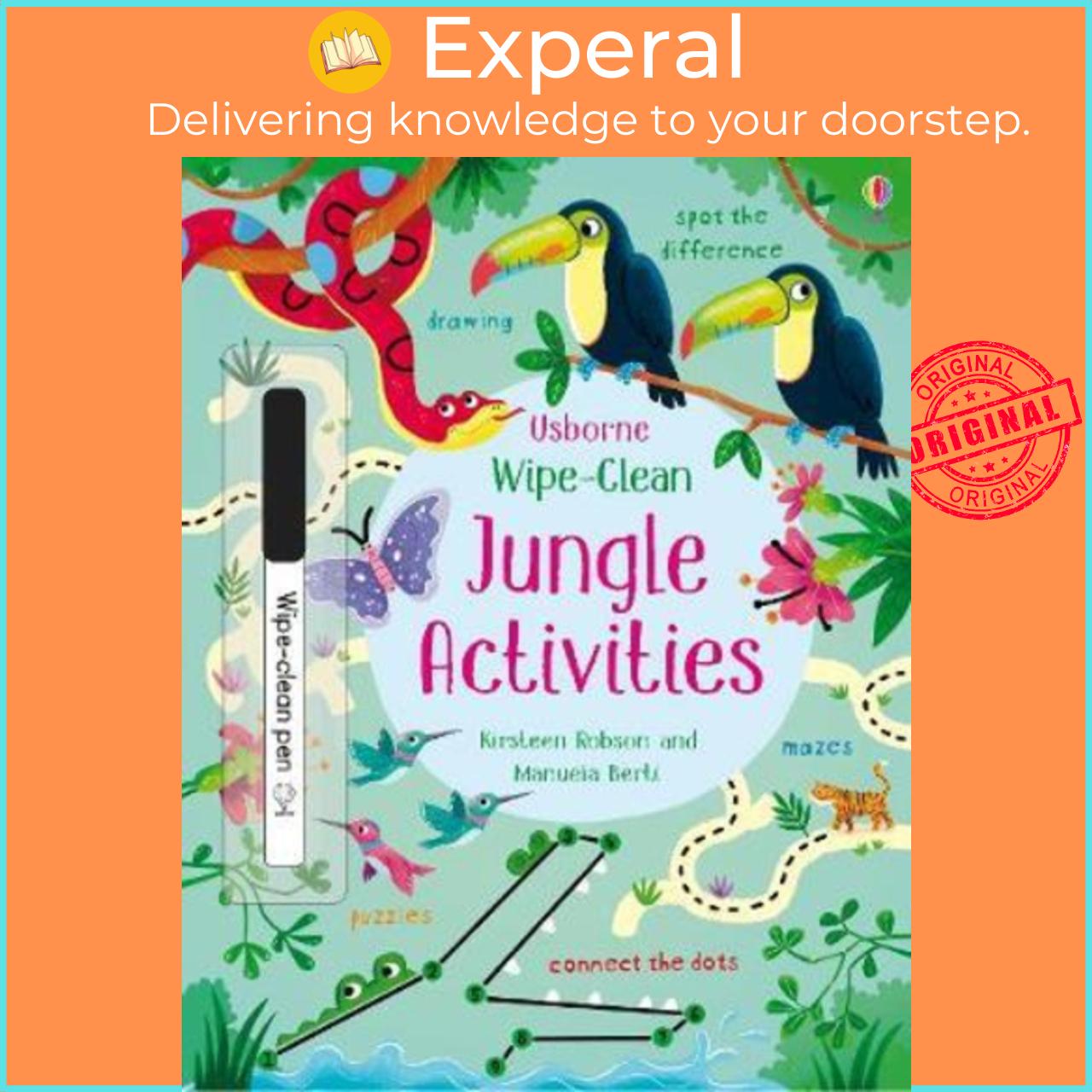 Sách - Wipe-Clean Jungle Activities by Kirsteen Robson