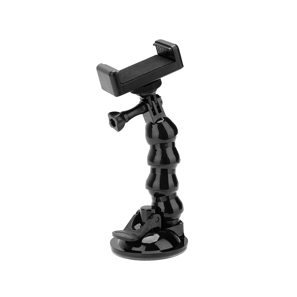TELESIN Cửa Sổ Ô Tô Hút Linh Hoạt Cổ Ngỗng Nối Dài Ốp Cho GoPro 10 9 8 7 6 5 Insta360 Osmo Hành Động Điện Thoại Di Động