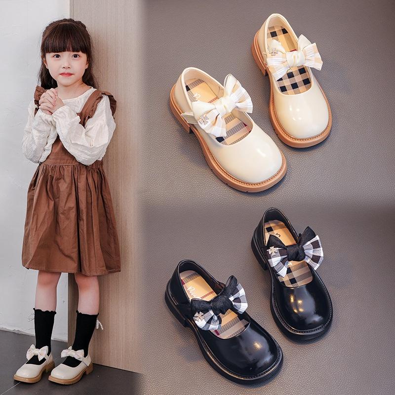 Giày Búp Bê Bé Gái Kiểu Dáng Vitage Đính Nơ Giày Bé Gái Từ 2-6 Tuổi Phong Cách Tiểu Thư Hàn Quốc G63