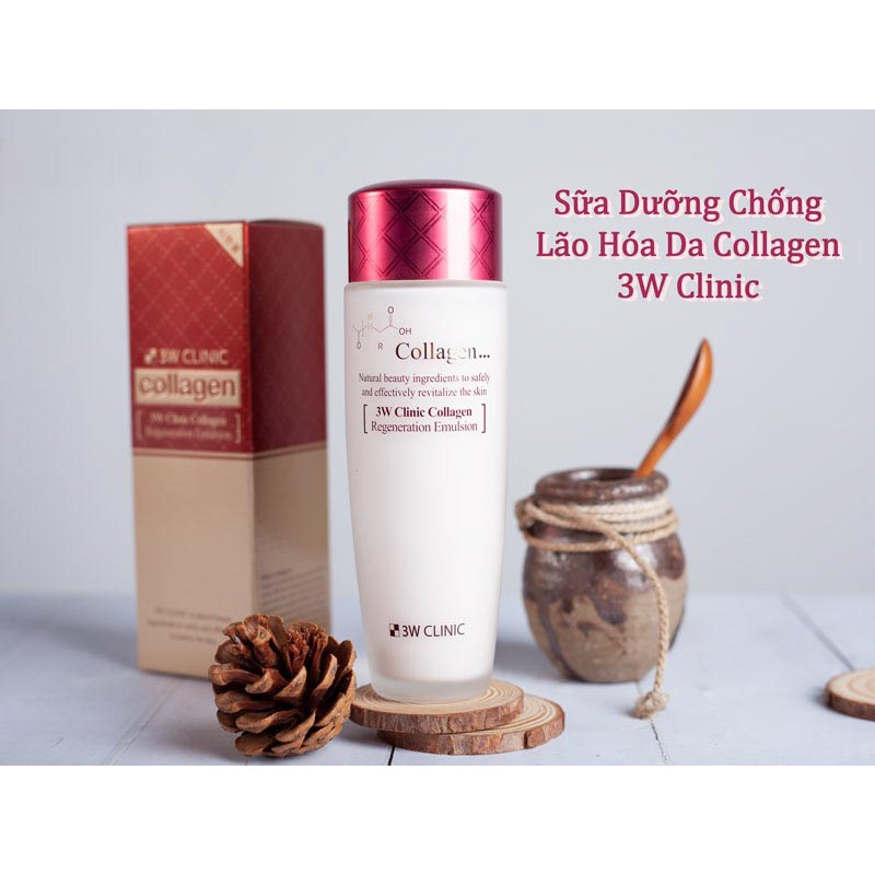 Bộ 3W Clinic dưỡng da săn chắc Chống lão hóa 3W Clinic Collagen - Hàn Quốc Chính Hãng