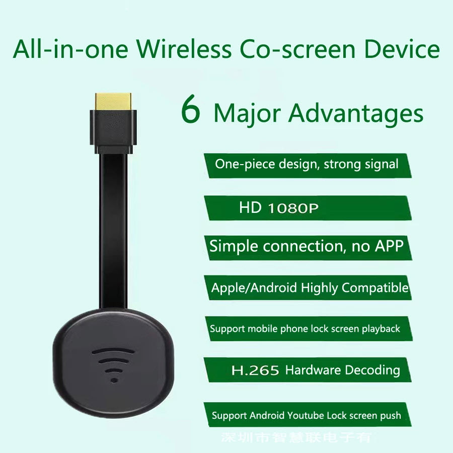 ROGTZ - Thiết Bị HDMI Không Dây Wireless E38 Phân Giải 1080P Fullhd Kết Nối Wifi 2.4ghz Tương Thích IOS Android Windows Mac Hỗ Trợ Đa Định Dạng Âm Thanh Hình Ảnh Mp3 Aac Wma Wav Ogg Mp4 Mpeg Wmv Avi Dat Casting Youtube Mirroring Netflix - Hàng Chính Hãng