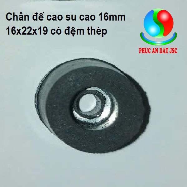 chân đế cao su cao 16 cho loa , đồ gỗ , thiết bị nhỏ, giảm rung chống trượt -phucandat caosu16