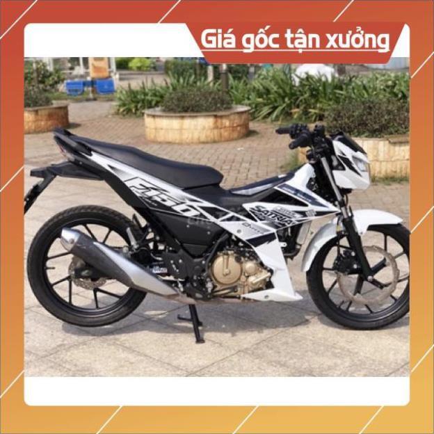 Tem rời Satria Fi trắng đen