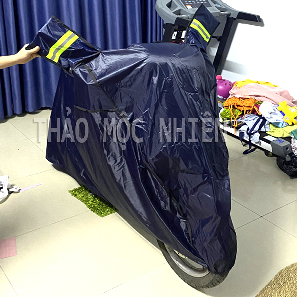 Bạt Trùm Xe Máy loại DÀY cao cấp, có tai gương phản quang