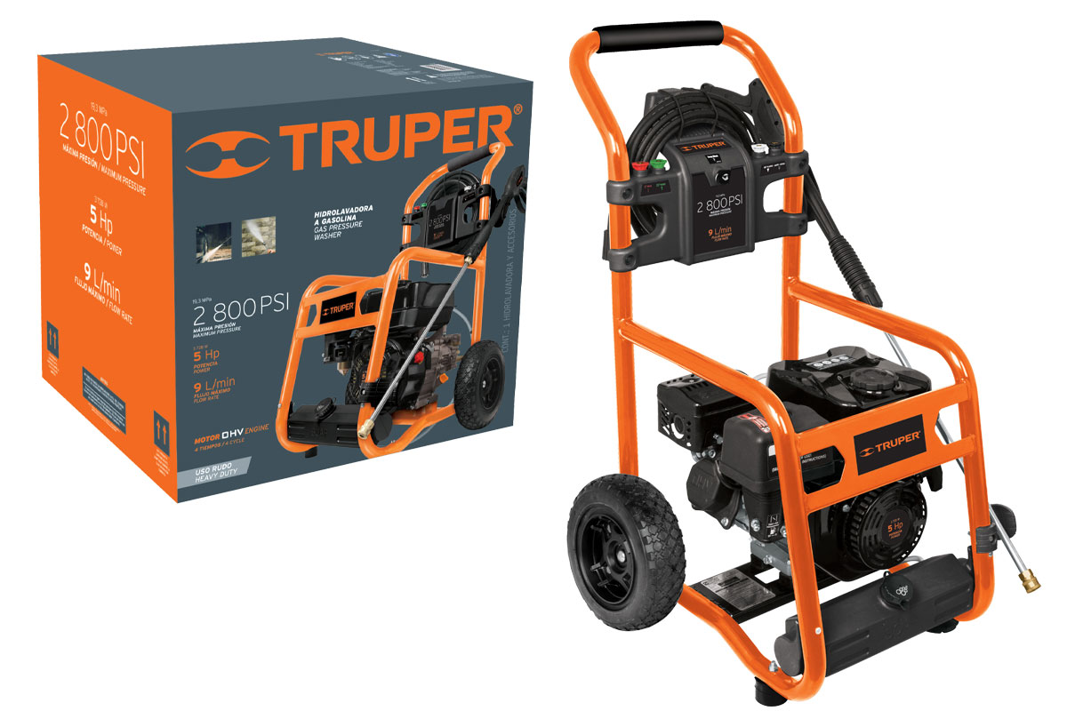 Máy xịt rửa áp lực động cơ xăng 4 thì 5HP Truper LAGAS-2800