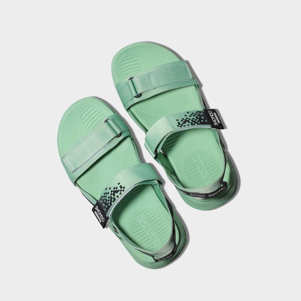 Giày Sandals Shondo Unisex F7 Continew Full Xanh Mint F7N4242