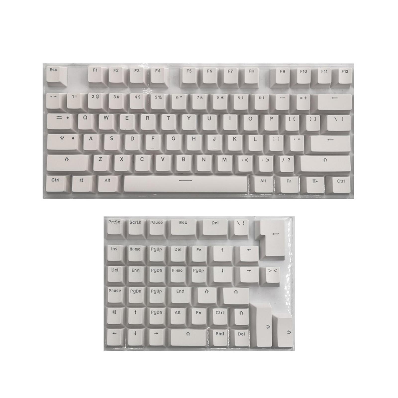 PBT Keycaps Anti- Mini for 61 64 68 71 82 84 Layout Keyboard Black
