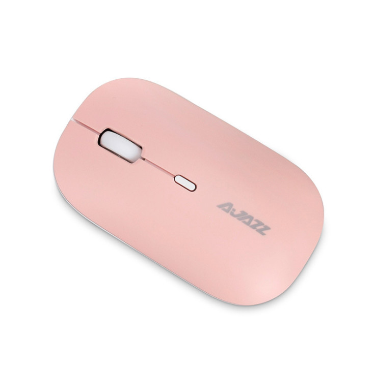 Chuột Không Dây Không Ồn AJAZZ i18 Pink Silient Mouse (Màu Hồng) - Hàng Nhập Khẩu