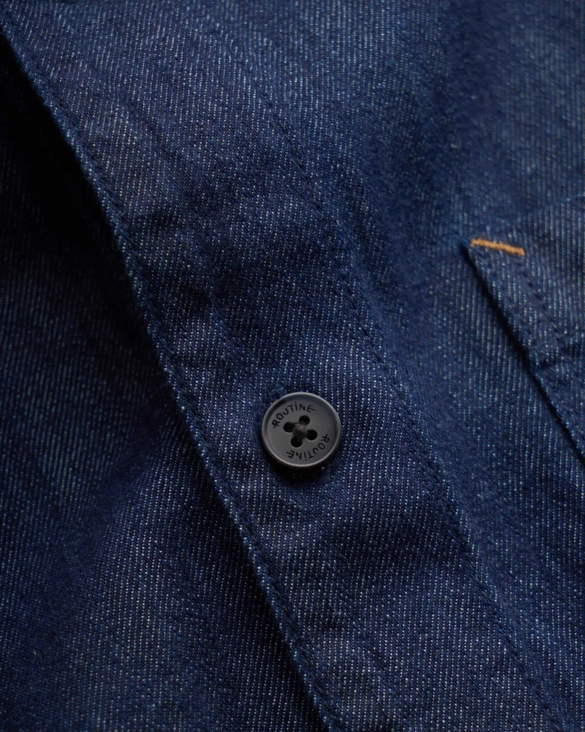 Áo sơ mi denim unisex Form Loose - RT 10S25DSHU054 | ROUTINE CÀ MAU