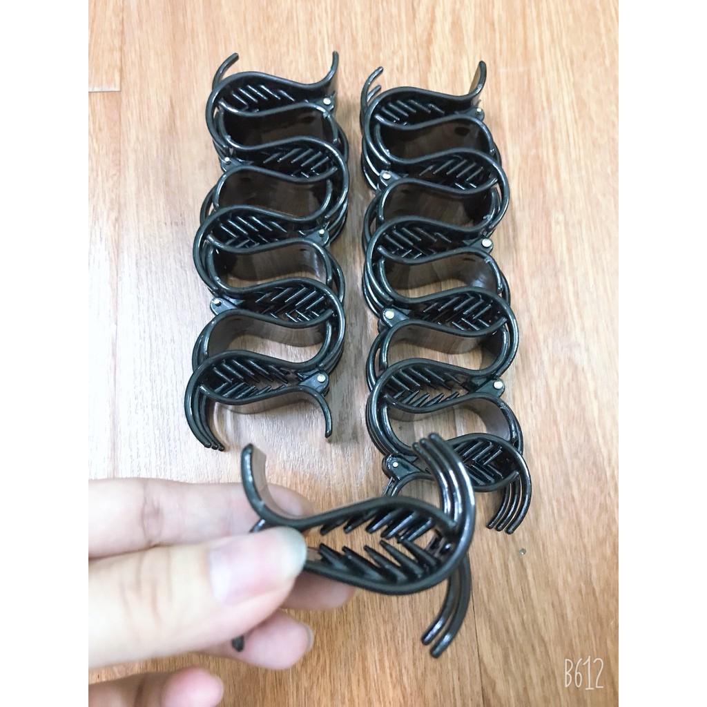Combo 4 Kẹp Tóc Càng Cua Màu Đen