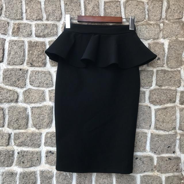 Chân váy bút chì peplum bigsize thun umi co dãn ôm body - chân váy peplum size đại ôm body từ 45kg-80kg