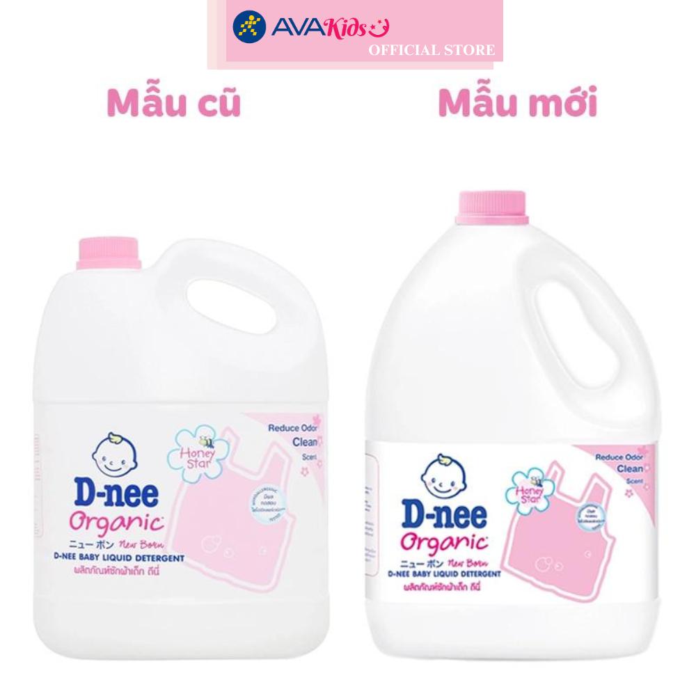 Nước giặt quần áo cho bé D-nee Hồng hương phấn can 3 lít - Giao bao bì ngẫu nhiên
