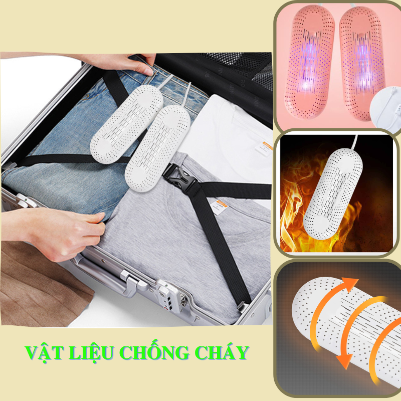 Máy sấy khô giày dép khử mùi hôi chiếu tia UV diệt khuẩn