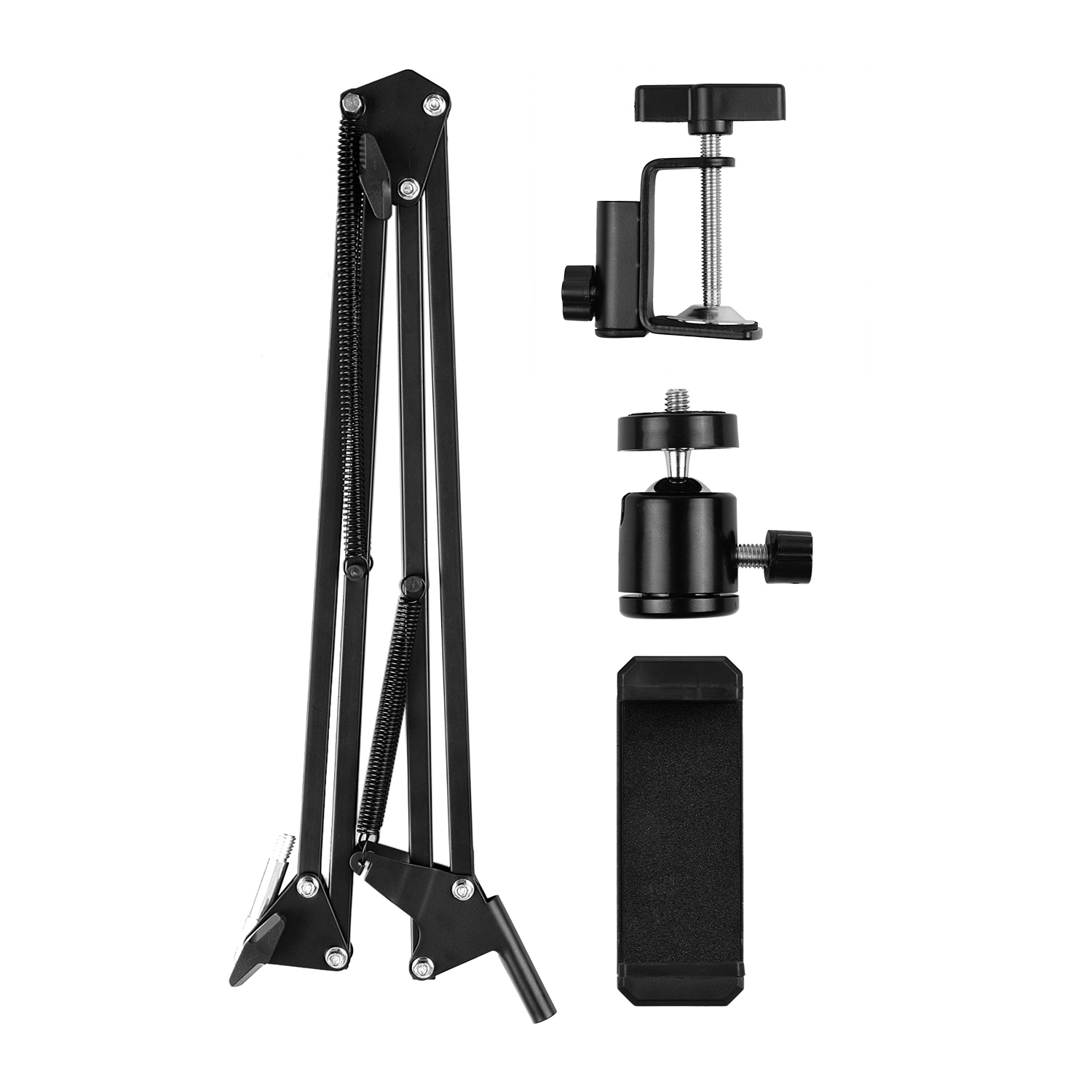 Giá đỡ bằng kim loại có thể điều chỉnh Bộ điều hợp đầu bi để quay video trực tiếp trên YouTube