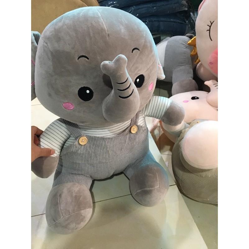 Thú bông voi màu hồng size 55cm cho bé