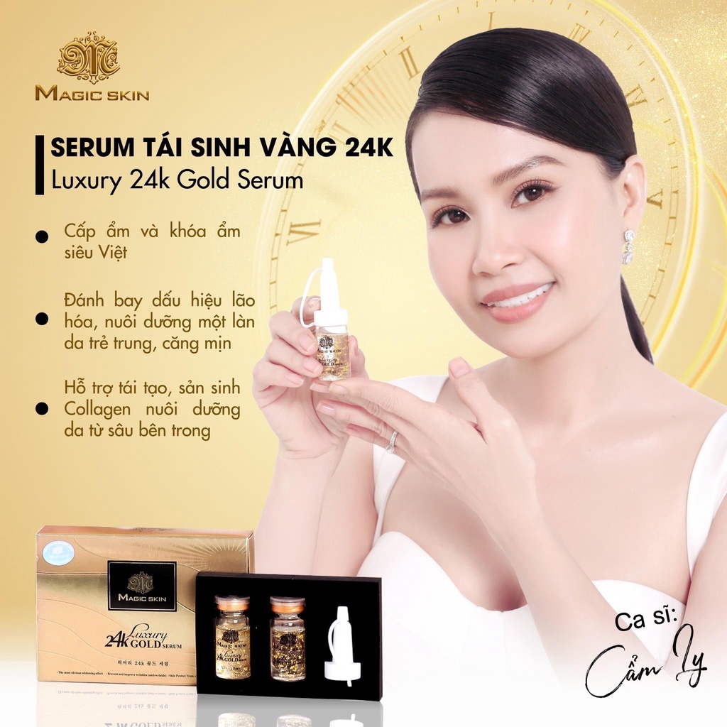 [CHÍNH HÃNG] Luxury 24K Gold Serum Magic Skin - Bí Quyết Giữ Nhan Sắc Của Bậc Đế Vương 