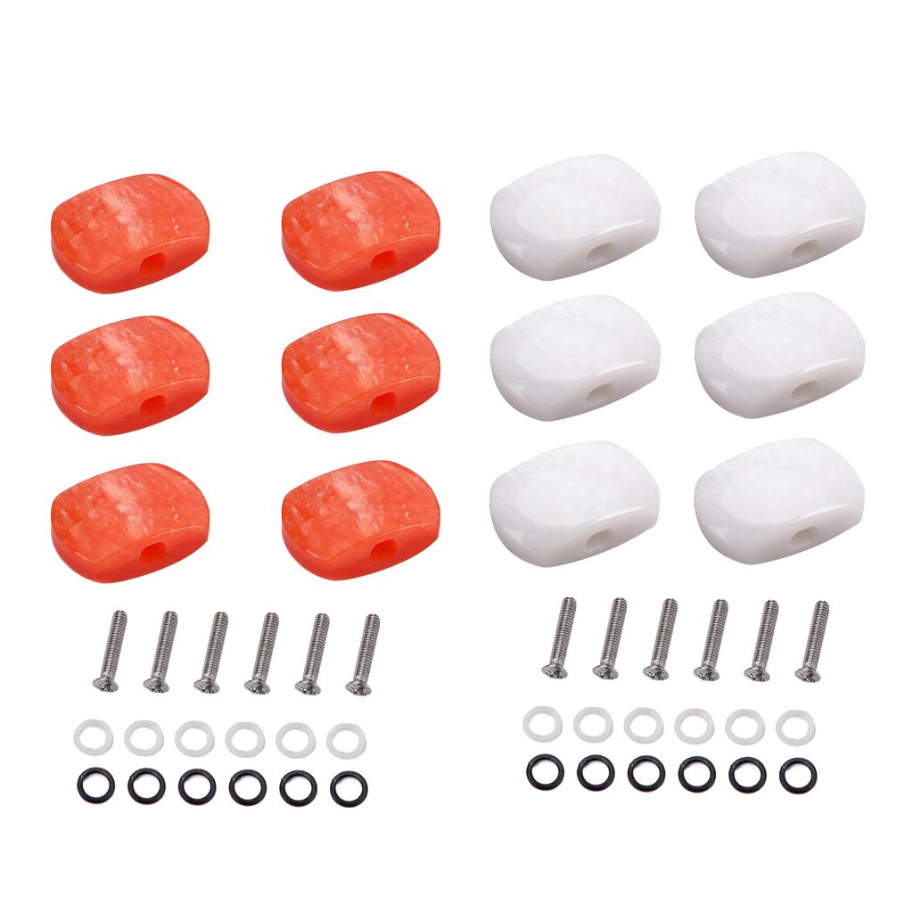 6 Pieces Guitar Tuning Pegs Tuners Machine Heads Replacement Buttons Knobs for Classical Guitar