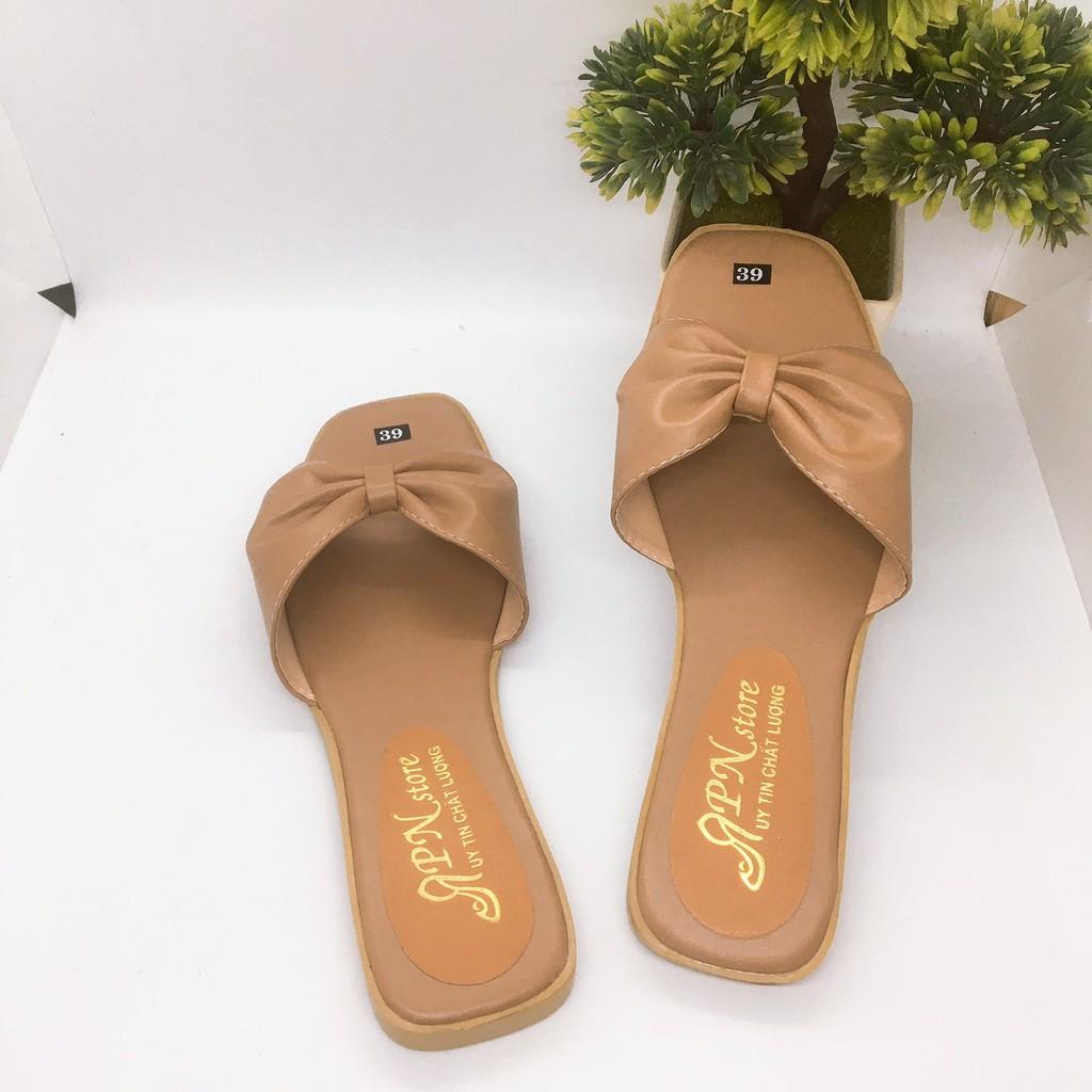 Hàng y hình Dép quai nơ thời trang, nơ buộc kiểu mới T&T