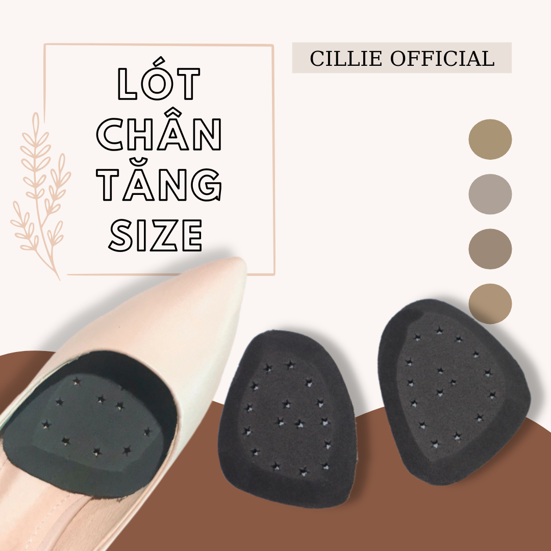 Miếng lót giày nâng size chân Cillie 3180