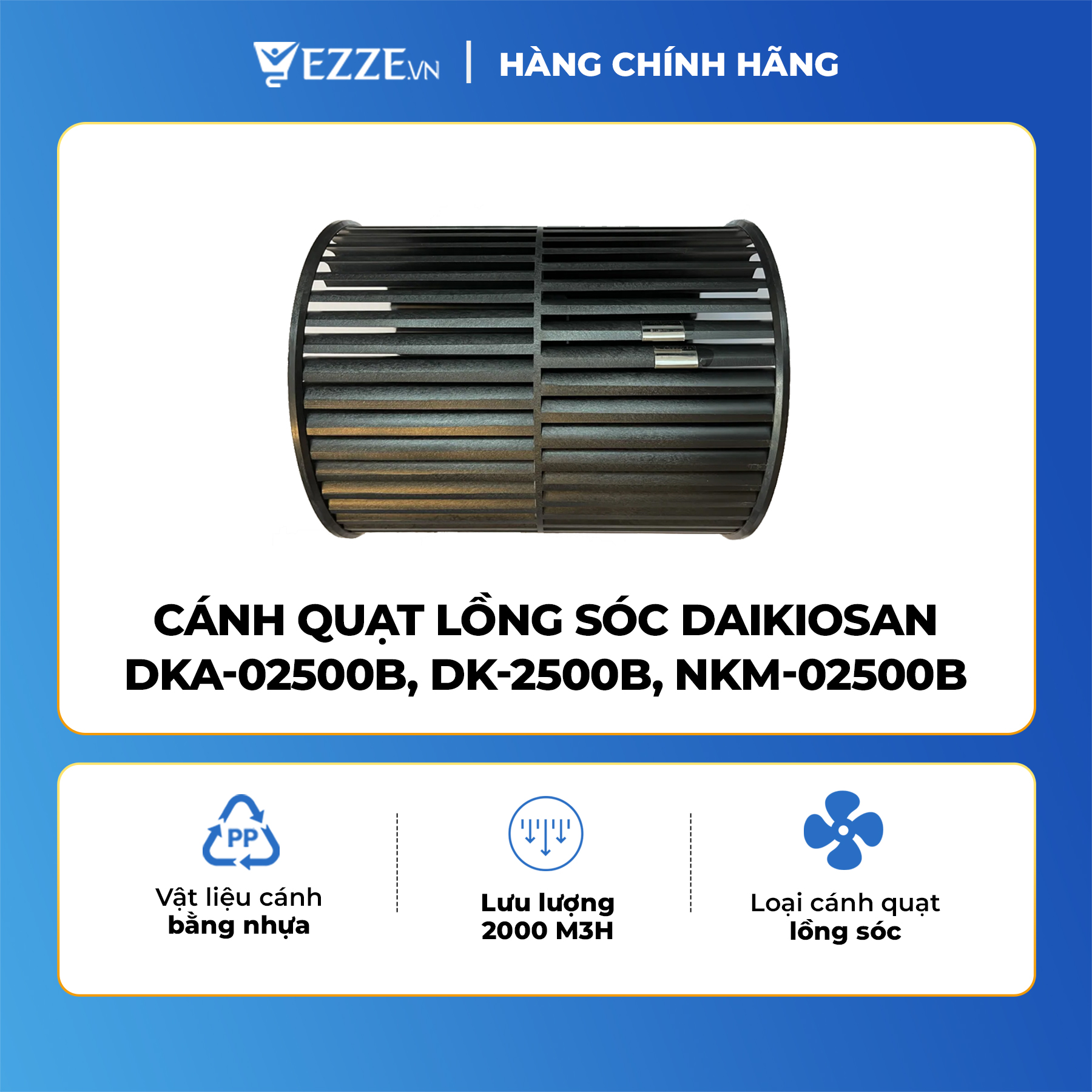 [ GIÁ TỐT ] CÁNH QUẠT LỒNG SÓC MÁY LÀM MÁT DAIKIO DKA-00800A/ DK-800A