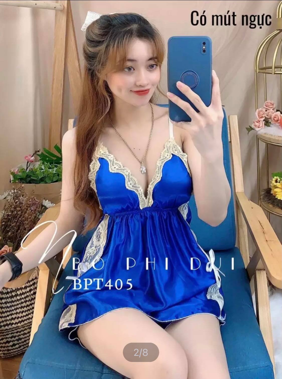 Mua Bộ Ngủ Nữ 2 Dây Phi Bóng Phối Hoa Dễ Thương VN11  Tiki