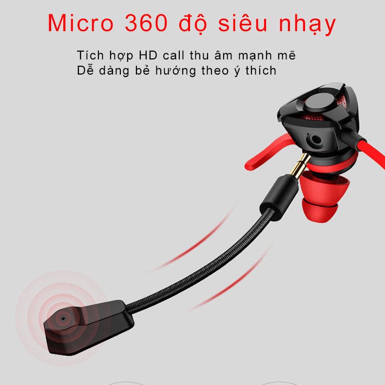 Tai Nghe Gaming Cho Điện Thoại Sidotech G2M Tặng Kèm Jack 3.5mm - Hàng Chính Hãng