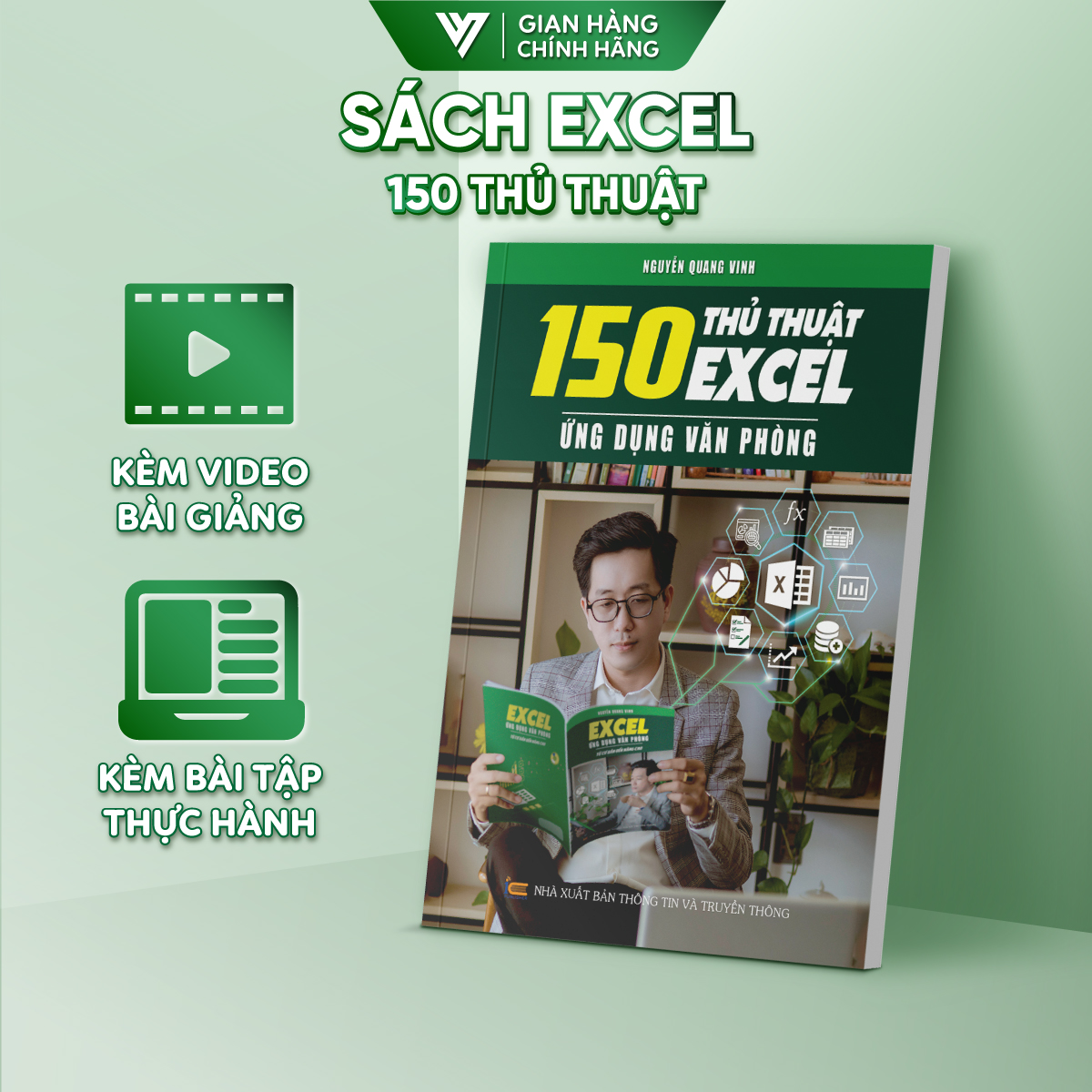 Combo 5 Sách Excel - Word - Power Point - 150TT - Google Sheet ĐÀO TẠO TIN HỌC Ứng Dụng Văn Phòng Kèm Video Hướng Dẫn