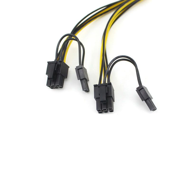 Cáp chuyển nguồn một đầu 8 pin ra hai đầu 8 pin cho VGA