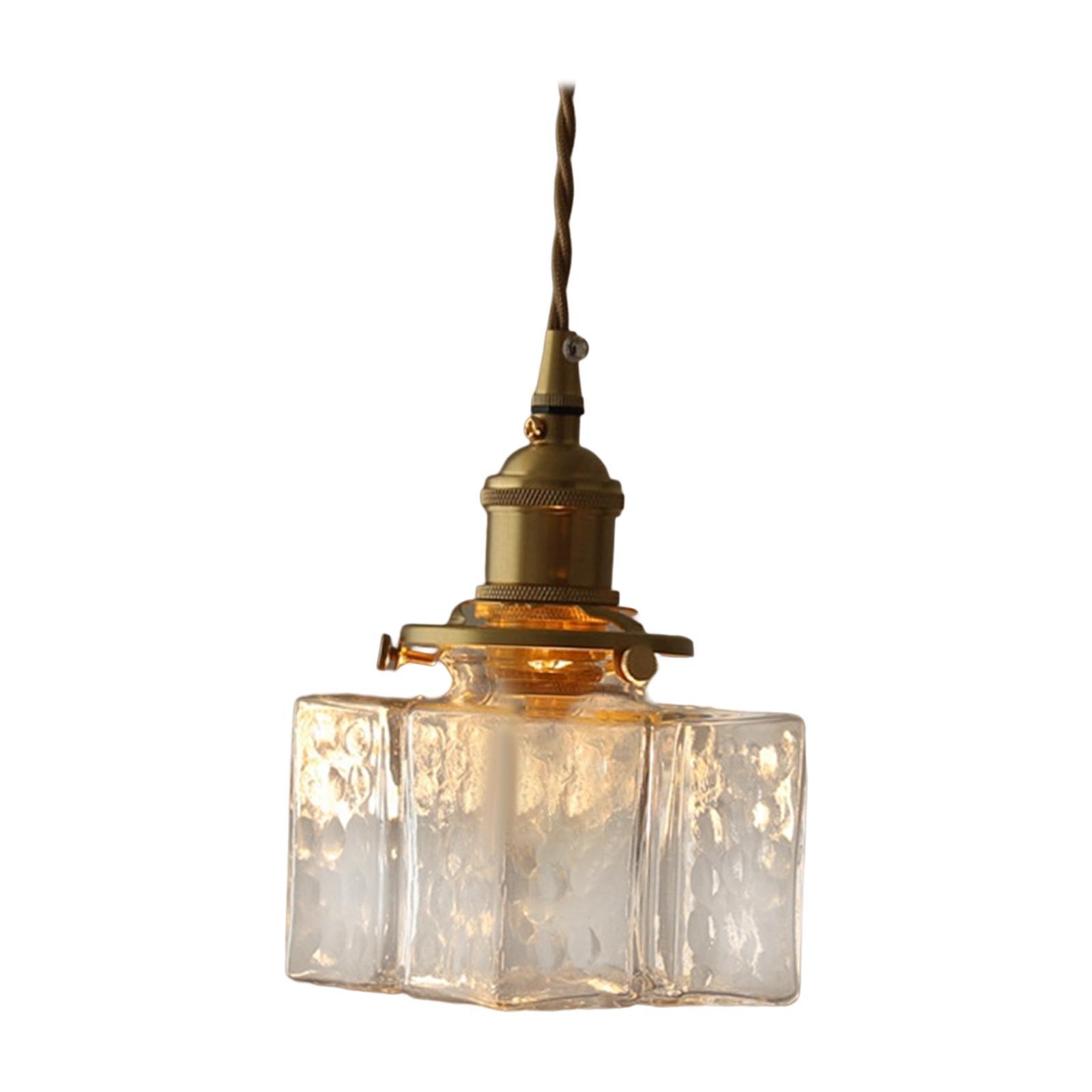 Modern Glass Chandelier Transparent for Bedroom