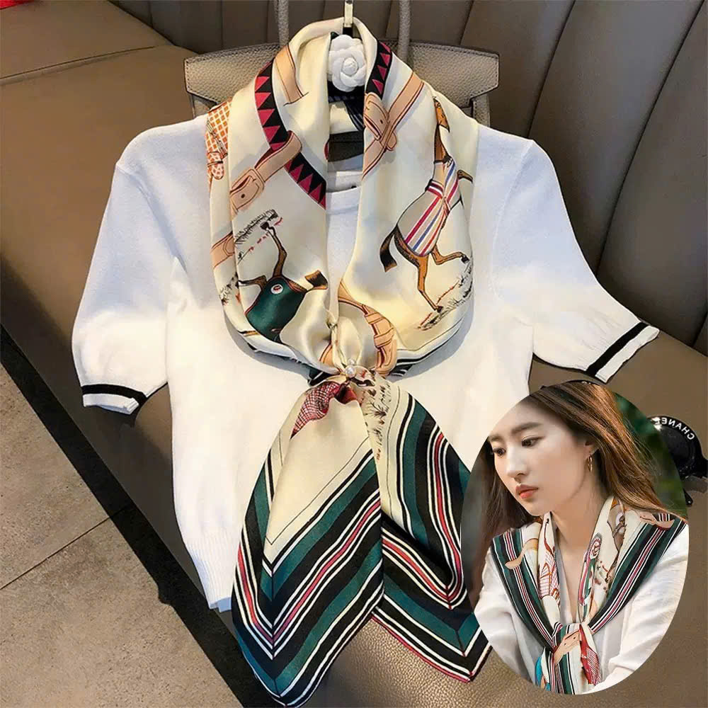 KHĂN QUÀNG CỔ KHĂN CHOÀNG LỤA VUÔNG LỚN CAO CẤP ĐA NĂNG SANG TRỌNG THANH LỊCH MÃ 14