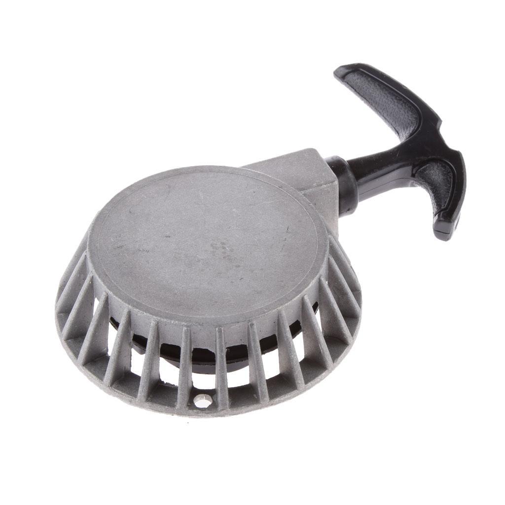 Aluminum Pull Start Starter Recoil for 47cc 49cc Mini Pocket Bike ATV Black Silver - Silver