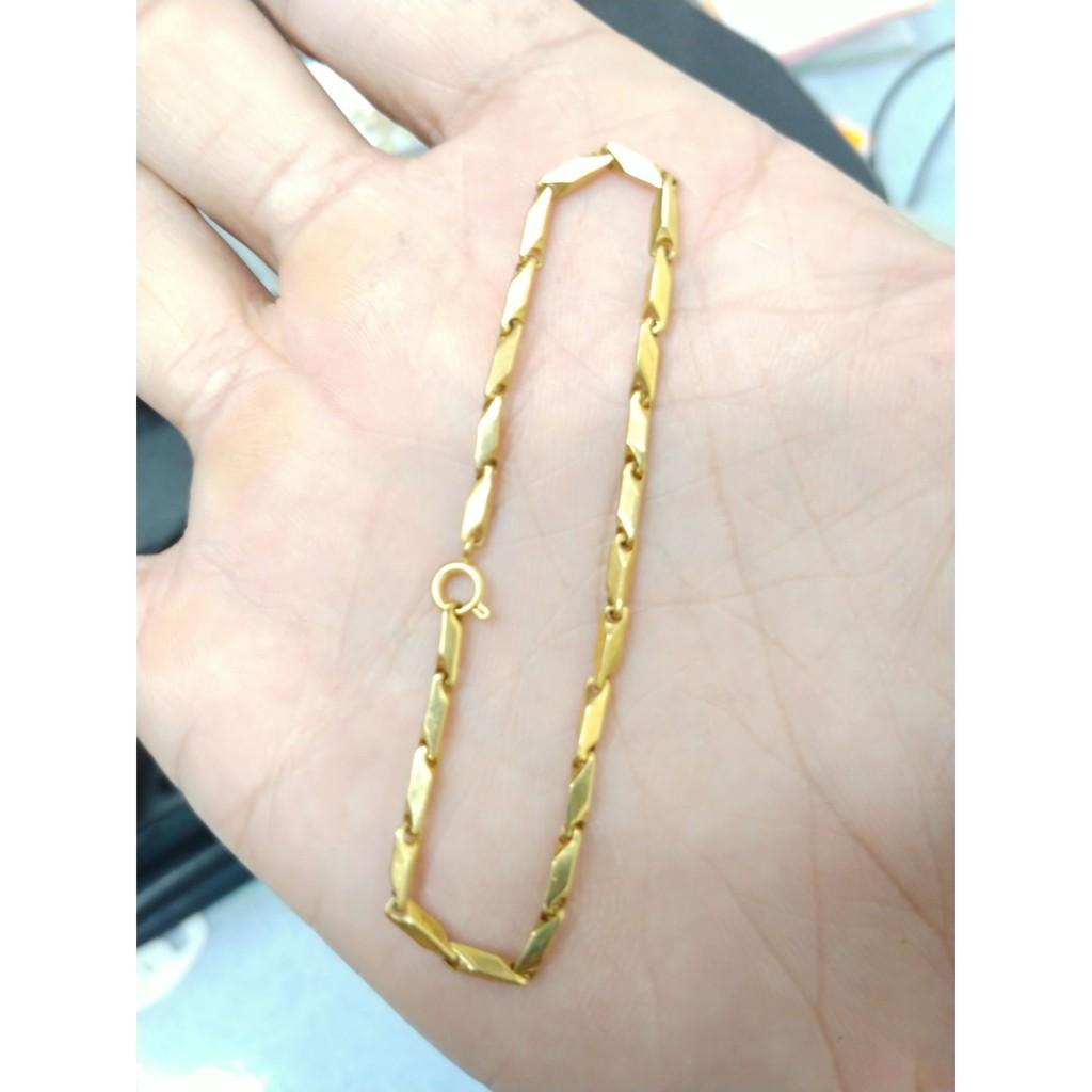 Lắc Tay Ống Tiển Nhỏ 2.5mm dập ký hiệu-Hàng nano dùng tắm rửa thoải mái