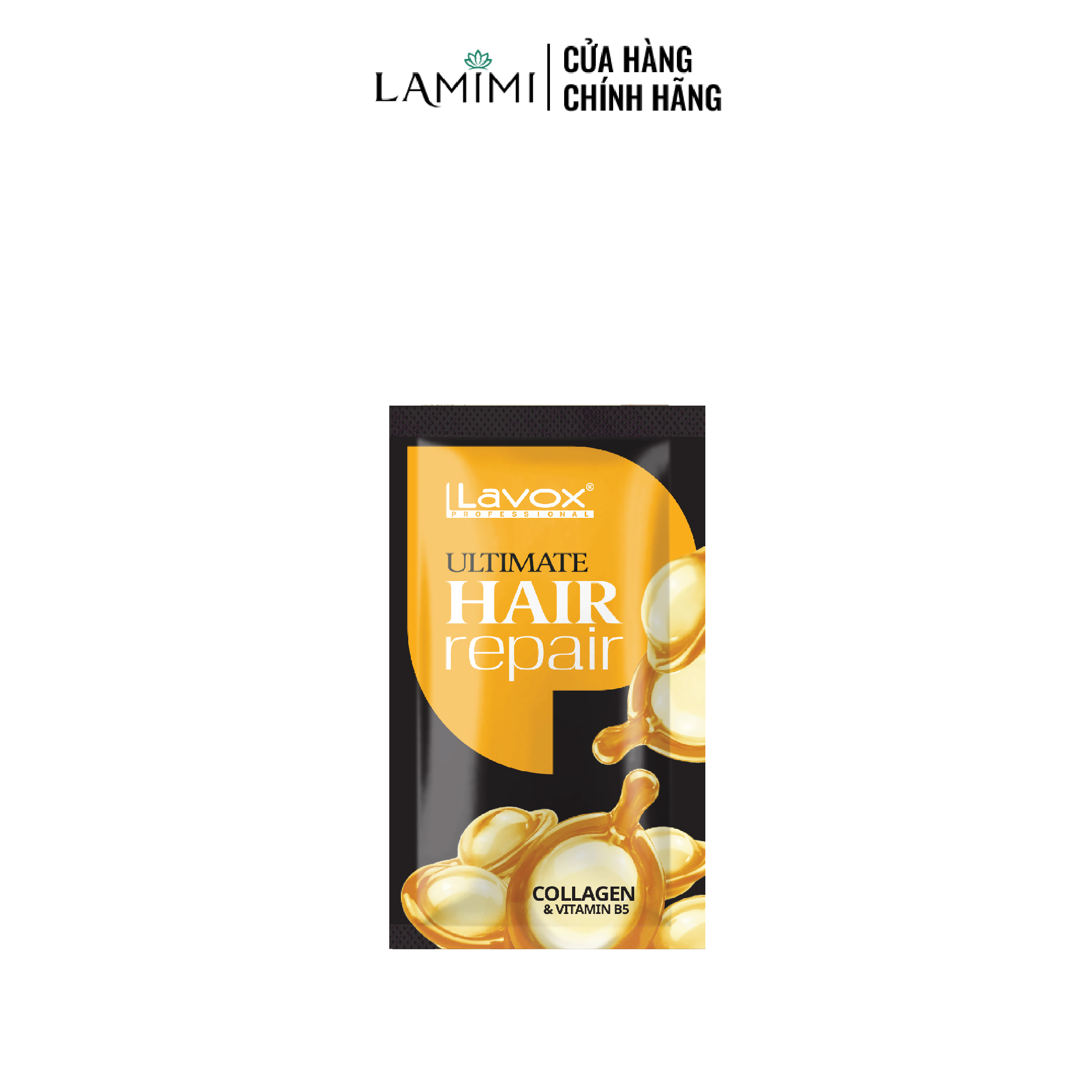 Dầu hấp Lavox phục hồi tóc hư tổn toàn diện dạng gói 10ml tiện lợi