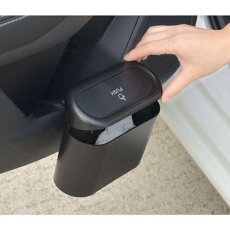 1 Thùng Rác Mini Có Nắp Chống Rò Rỉ Dành Cho Xe Hơi Xe Tải Xe Tải Xe Buýt Xe Buýt