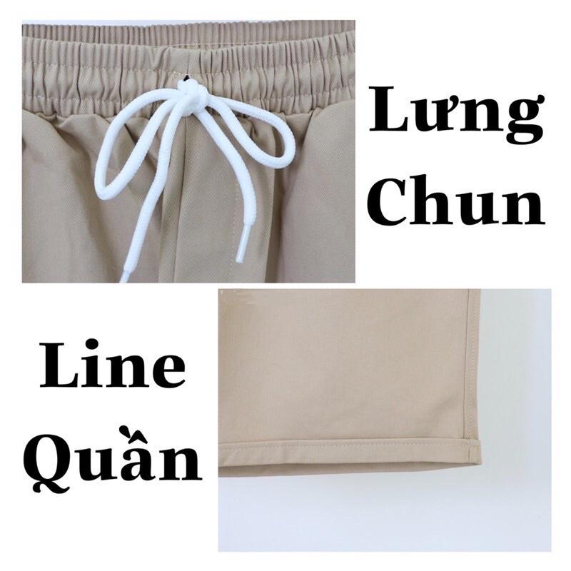 Quần kaki short đùi nam nữ Ulzzang