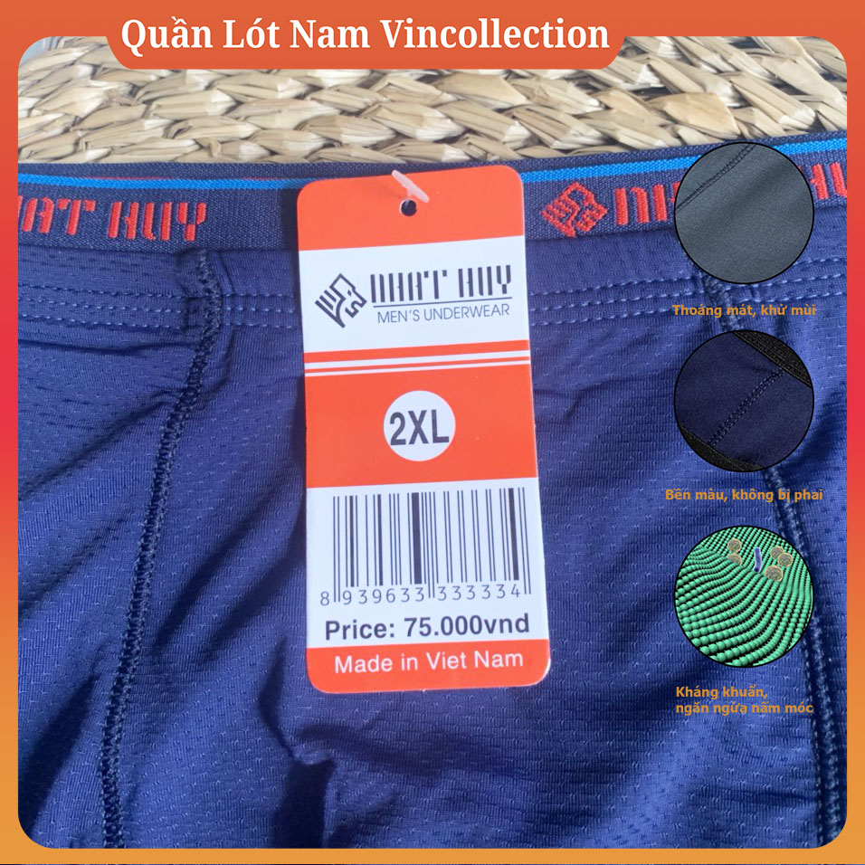 |Combo 7| Quần Lót Nam Đùi Nhật Huy Vải Thông Hơi Kim Lạnh Cao Cấp Sịp Đùi Nam Quần ship nam đẹp đùi combo thun lạnh sexy cao cấp nhỏ - Quần Lót Nam Vincollection