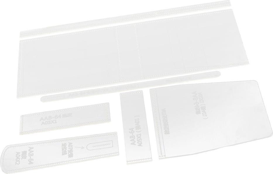 7 chiếc Rõ Ràng Da Thủ Công Acrylic Túi Đeo Chéo Túi Xách Stencil Tiêu Bản