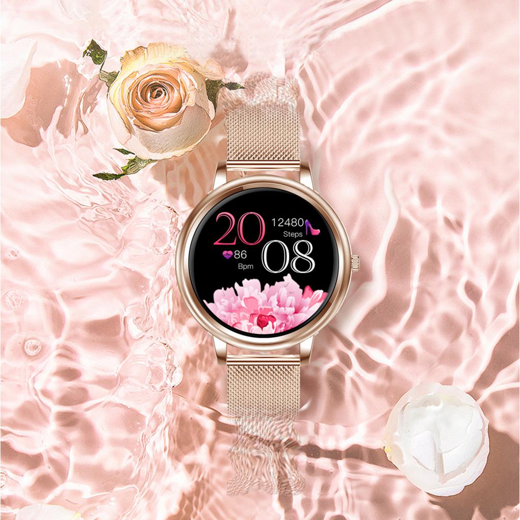 Smart Watch for Women Elegant Smartwatch with Heart Rate Calories