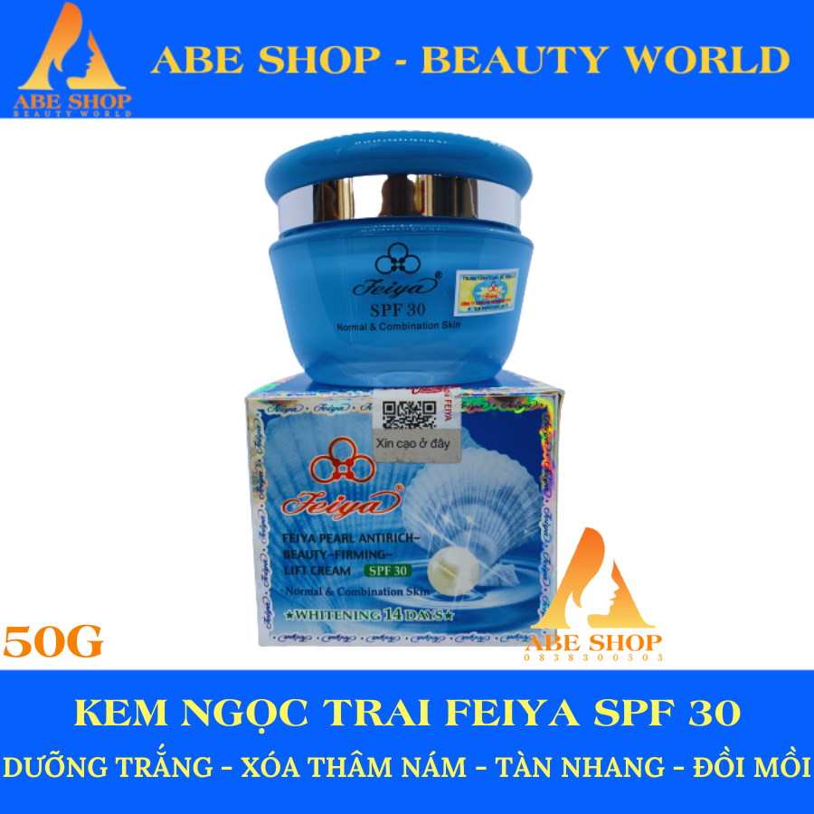 KEM DƯỠNG TRẮNG DA FEIYA NGỌC TRAI 50g ( HỖ TRỢ TRỊ NÁM, TÀN NHANG, ĐỐM NÂU )