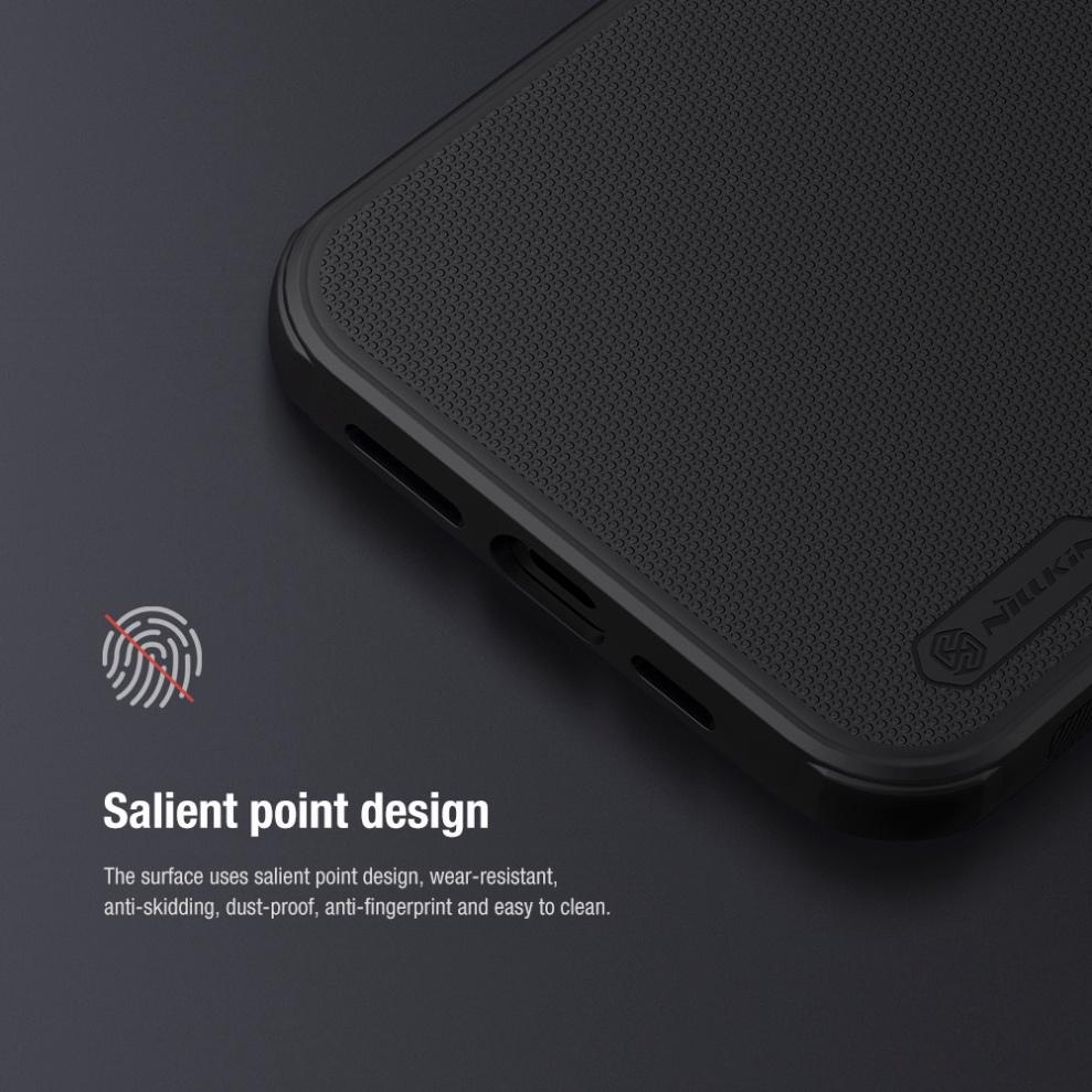 Ốp lưng Nillkin Super Frosted Shield Pro cho iPhone 13 Pro Max / 13 Pro / 13 mỏng chống dấu vân tay và sốc - Hàng Chính Hãng