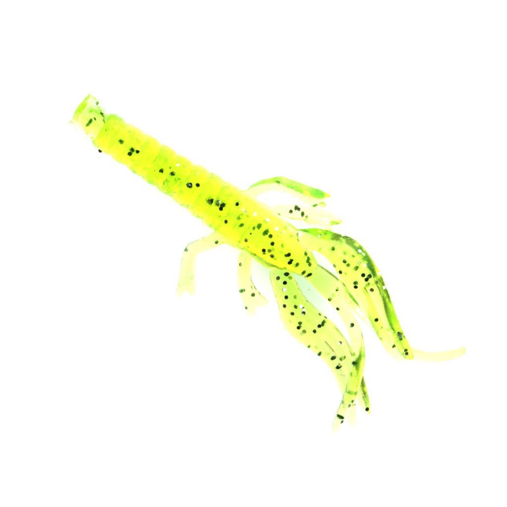 10 x Rubber Crayfish Shrimp Lures for Jig Or Drop Shot Fishing Perch 5.5cm