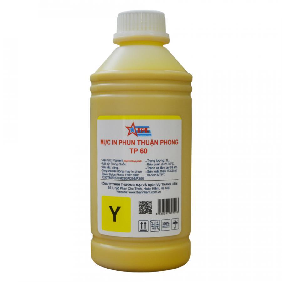 Bộ 4 Màu Mực in phun Thuận Phong PIGMENT TP60 dùng cho máy in phun Epson - Hàng Chính Hãng