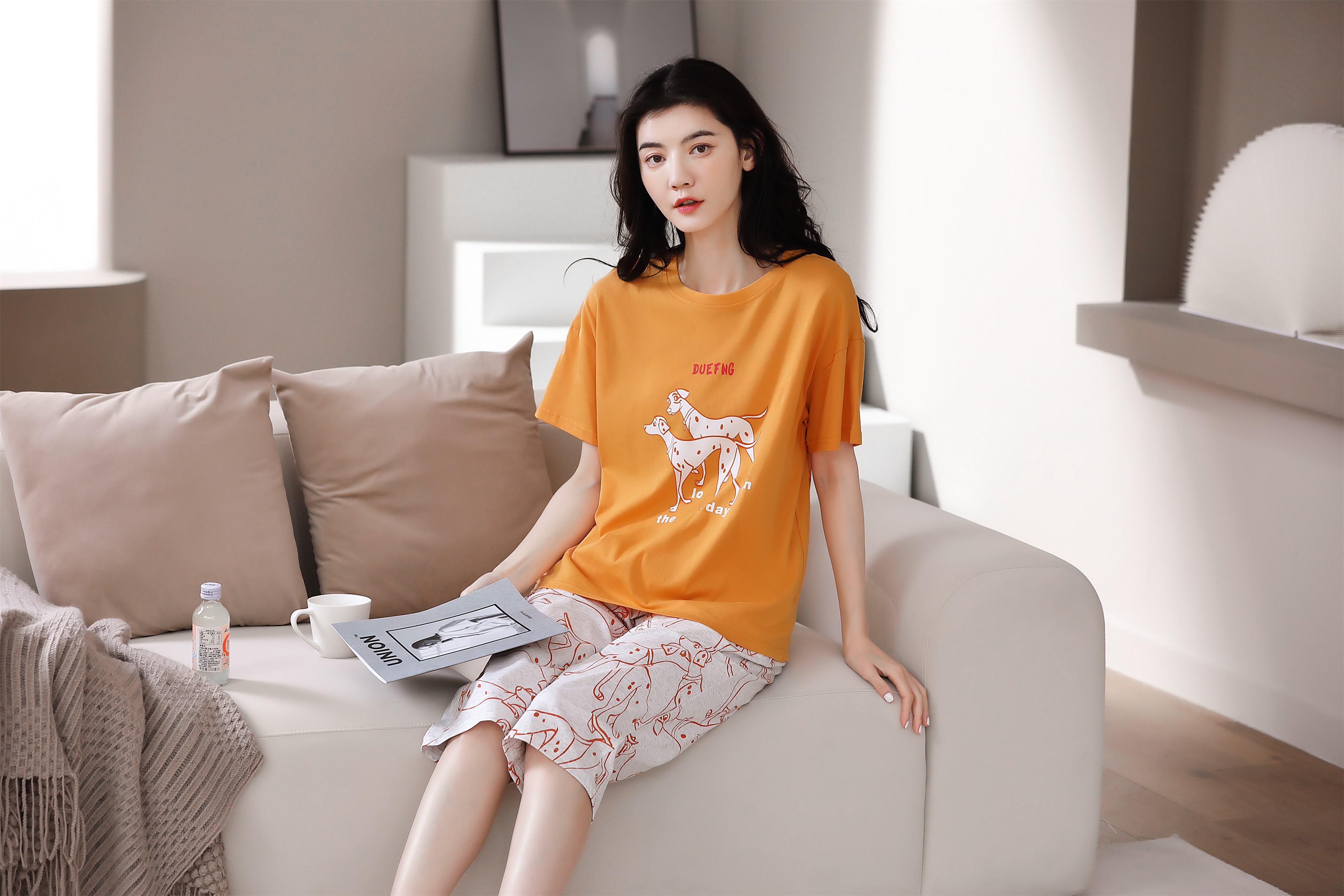 Quần áo mặc nhà cotton 5505